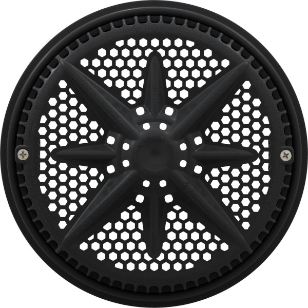Main Drain Grate, PentairStarGuard, 8", 112gpm, Black, Long Ring : 500100