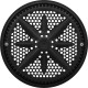 Main Drain Grate, PentairStarGuard, 8", 112gpm, Black, Long Ring : 500100
