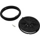 Main Drain Grate, PentairStarGuard, 8", 112gpm, Black, Long Ring : 500100