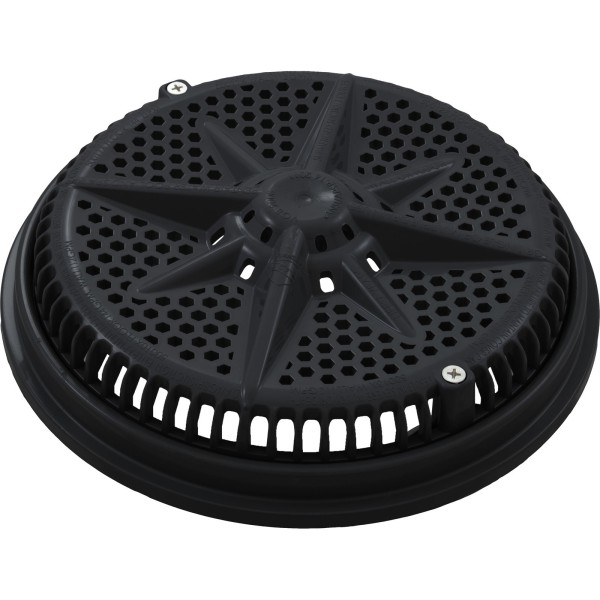 Main Drain Grate, PentStarGuard, 8", 112gpm, Blk, qty 2, Shrt Ring : 500145