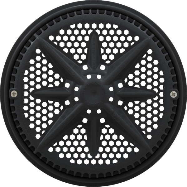 Main Drain Grate, PentStarGuard, 8", 112gpm, Blk, qty 2, Shrt Ring : 500145