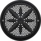 Main Drain Grate, PentStarGuard, 8", 112gpm, Blk, qty 2, Shrt Ring : 500145
