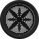 Main Drain Grate, PentStarGuard, 8", 112gpm, Blk, qty 2, Shrt Ring : 500145