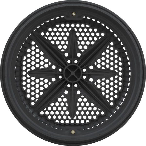 Main Drain Grate, PentStarGuard, 8", 112gpm, Drk Gry, Short Ring : 500105