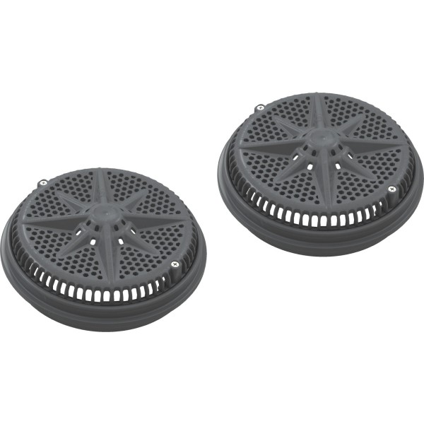 Main Drain Grate, PentStarGuard, 8", 112gpm, DrkGry, qty 2, Lg Rng : 500142