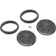 Main Drain Grate, PentStarGuard, 8", 112gpm, DrkGry, qty 2, Lg Rng : 500142