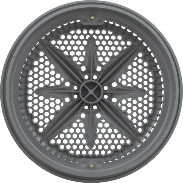 Main Drain Grate, Pent StarGuard, 8", 112gpm, Gray, qty 2, Lg Ring : 500143