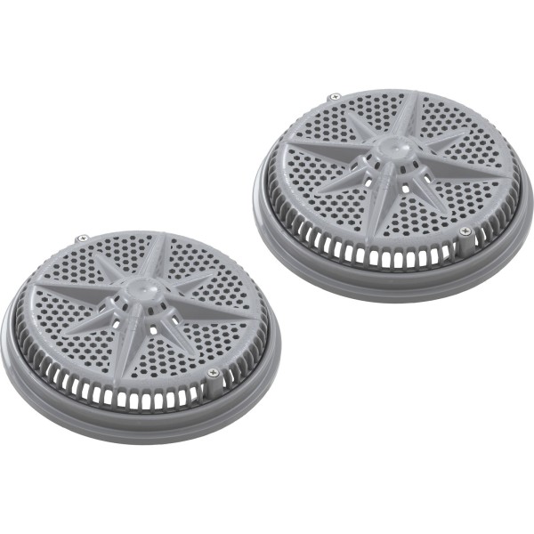Main Drain Grate, PentStarGuard, 8", 112gpm, Gry, qty 2, Shrt Ring : 500147