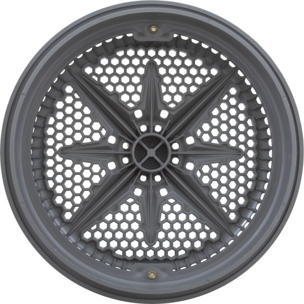 Main Drain Grate, PentStarGuard, 8", 112gpm, Gry, qty 2, Shrt Ring : 500147