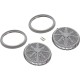 Main Drain Grate, PentStarGuard, 8", 112gpm, Gry, qty 2, Shrt Ring : 500147
