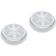 Main Drain Grate, PentStarGuard, 8", 112gpm, Wht, qty 2, Long Ring : 500140
