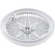Main Drain Grate, Pent StarGuard, 8", 112gpm, Wht, qty 2, Shrt Rin : 500144