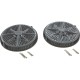 Main Drain, PentStrGrd, 8", 112gpm, 2-2"Btm Port, ABS, DrGry, qty 2 : 500122