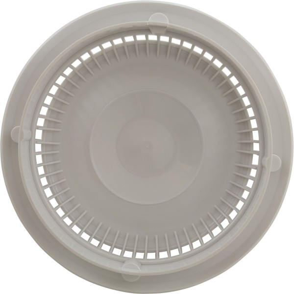 Main Drain Grate, Afras, Anti Vortex, 7-3/4"dia, Wht, w/Ring&Scrw : 10064W