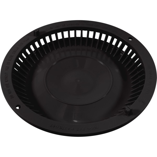 Main Drain Cover, Afras, Anti Vortex, Black, w/Screws : 11064BK