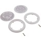 Suction Cover, Hayward WG1030, 8" Round, w/Frame, Wht, Qty 2 : WG1030AVPAK2