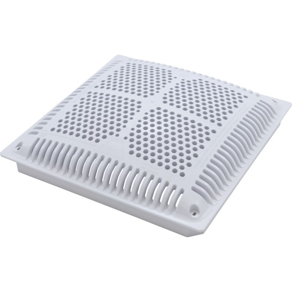 Main Drain Grate, Hayward High Flow, 12" x 12"Sq, w/Frame : WGX1032BHF2