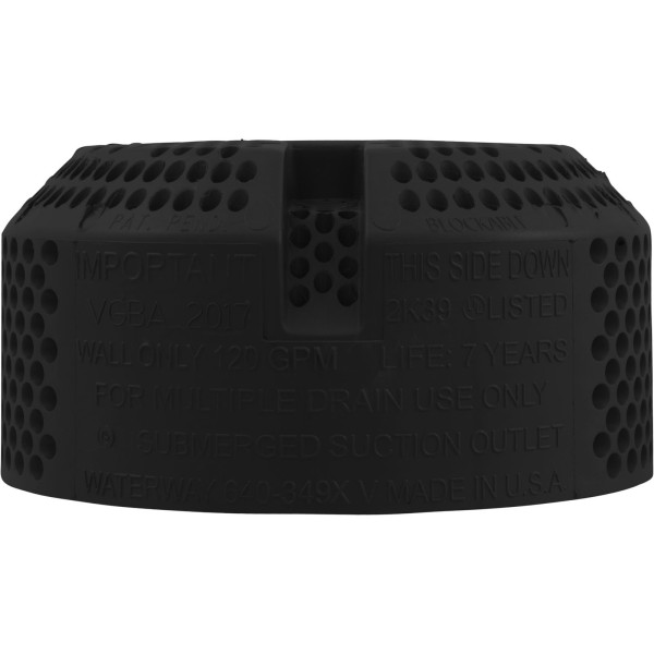 Suction Cover, WW 3-1/2" Ultra Hi-Flo, 2-3/8"hs, Black : 642-3271V