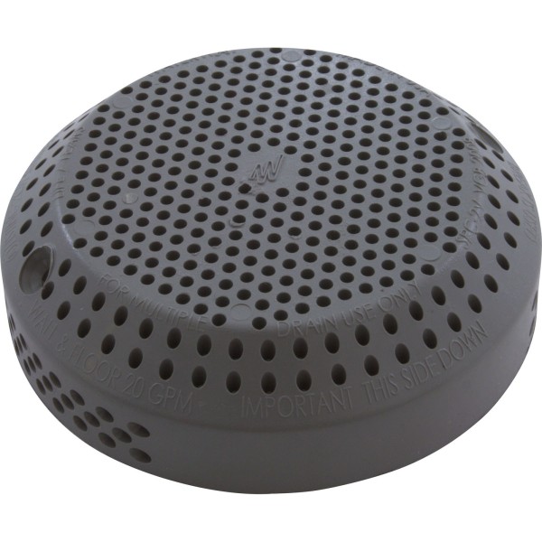 Suction Cover, Waterway 3-1/2" Hi-Flow, Gray : 642-3257 V