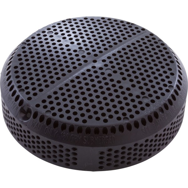 Suction Cover, Waterway 5" Super Hi-Flow, Black, W/O Screws : 642-3631 V