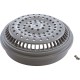 Main Drain Grate, WW Anti Vortex, 8" Rnd, w/Long Collar, Gry : 640-2347 V