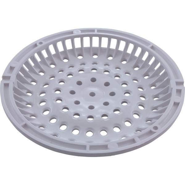 Main Drain Grate, Waterway Anti Vortex, 8" Round, White : 642-2150 V