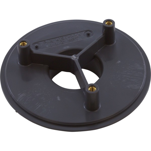 Wall Fitting, 4" dia, 1-7/8"hs, 1-1/2"mpt, Dk Gray : 415T105