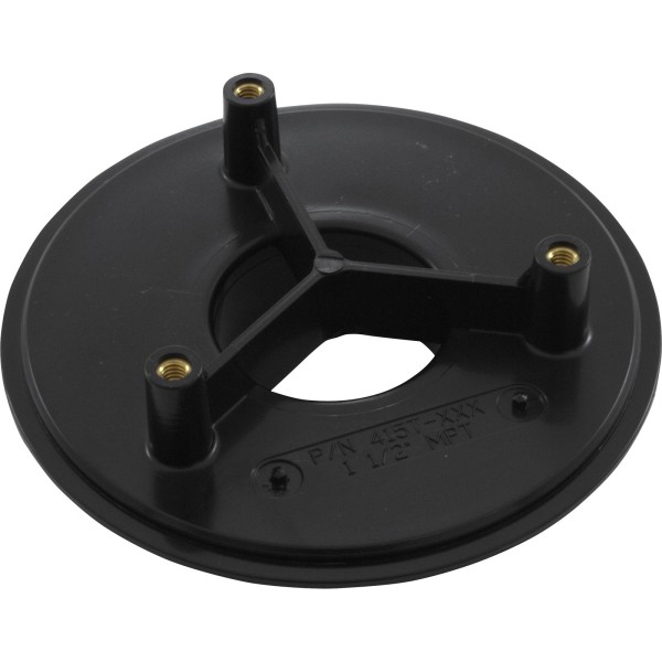 Wall Fitting, 4" dia, 1-7/8"hs, 1-1/2"mpt, Black : 415T102