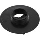 Wall Fitting, 4" dia, 1-7/8"hs, 1-1/2"mpt, Black : 415T102