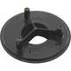 Wall Fitting, 4" dia, 2-3/8"hs, 2"mpt-1-1/2"s, Dk Gray : 420T15S105