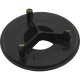 Wall Fitting, 4" dia, 2-3/8"hs, 2"mpt-1-1/2"s, Black : 420T15S102