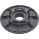 Wall Fitting, 6" dia, 1-7/8"hs, 1-1/2"mpt, Dk Gray : 615T105