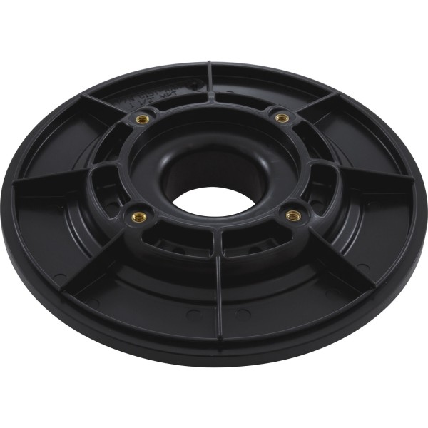 Wall Fitting, 6" dia, 1-7/8"hs, 1-1/2"mpt, Black : 615T102