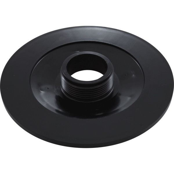 Wall Fitting, 6" dia, 1-7/8"hs, 1-1/2"mpt, Black : 615T102