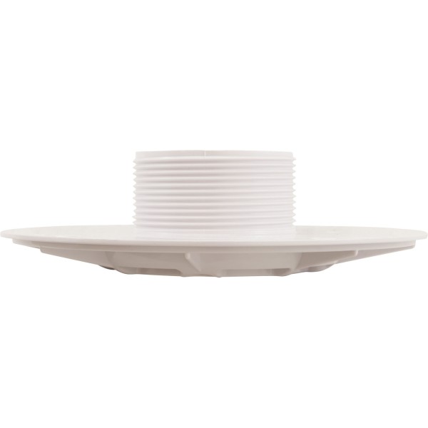 Wall Fitting, 6" dia, 2-3/8"hs, 2"mpt-1-1/2"s, White : 620T15S101
