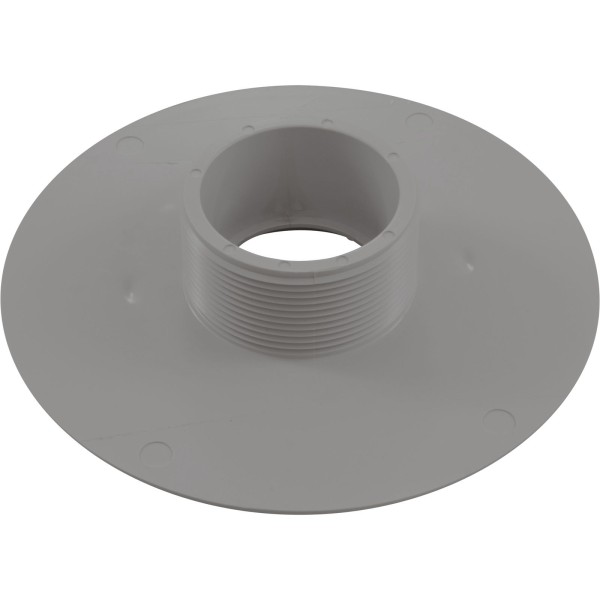Wall Fitting, 6" dia, 2-3/8"hs, 2"mpt-1-1/2"s, Lt Gray : 620T15S103