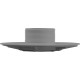 Wall Fitting, 6" dia, 2-3/8"hs, 2"mpt-1-1/2"s, Lt Gray : 620T15S103