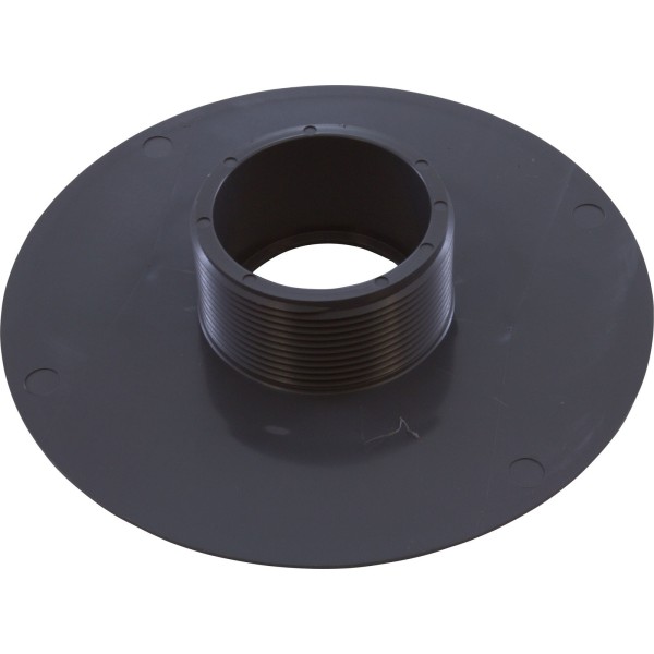Wall Fitting, 6" dia, 2-3/8"hs, 2"mpt-1-1/2"s, Dk Gray : 620T15S105