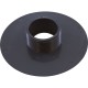 Wall Fitting, 6" dia, 2-3/8"hs, 2"mpt-1-1/2"s, Dk Gray : 620T15S105