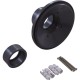 Wall Fitting, 6" dia, 2-3/8" Hole Size, 2" Slip, Dark Gray : RND105