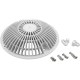 Main Drain Grate, Retro 8" Round, MoFlow, w/Hardware, White : R8MF101