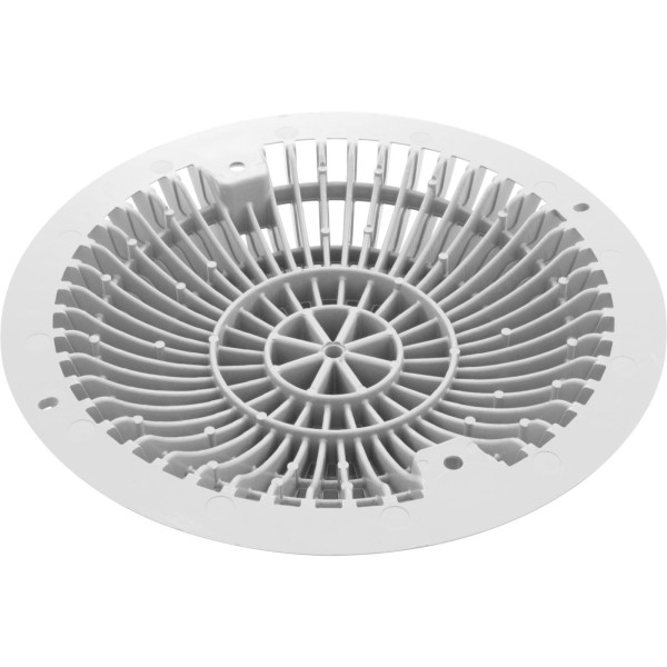 Main Drain Grate, Retro 8" Round, MoFlow, w/Hardware, White : R8MF101