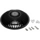 Main Drain Grate, Retro 8" Round, MoFlow, w/Hardware, Dark Gray : R8MF105