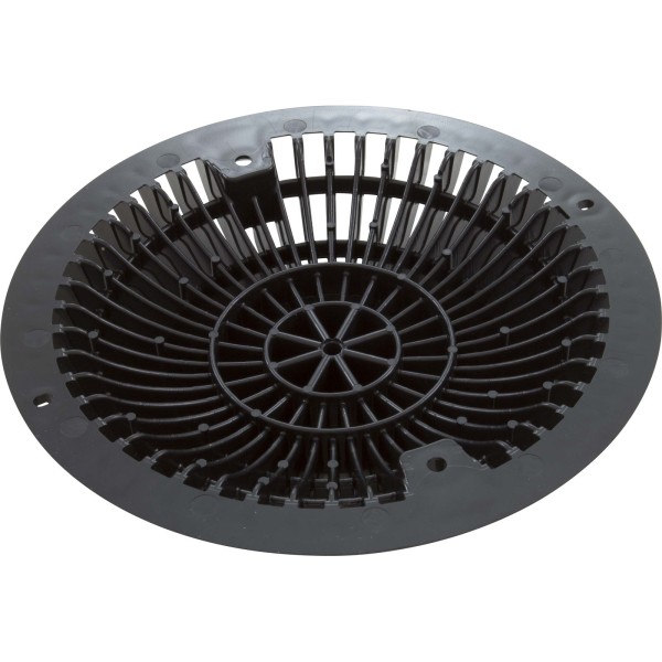 Main Drain Grate, Retro 8" Round, MoFlow, w/Hardware, Black : R8MF102