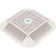 Main Drain Grate, 14" x 14" Square, 2 Retro 9"x9", White : 914101