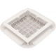 Main Drain Grate, 14" x 14" Square, 2 Retro 9"x9", White : 914101