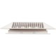 Main Drain Grate, 14" x 14" Square, 2 Retro 9"x9", White : 914101