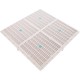 Drain Grate, 4-12" Sq, w/ 24" Sq Frame, Anit Entrap, White : 24101