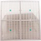 Drain Grate, 4-12" Sq, w/ 24" Sq Frame, Anit Entrap, White : 24101