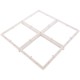 Drain Grate, 4-12" Sq, w/ 24" Sq Frame, Anit Entrap, White : 24101